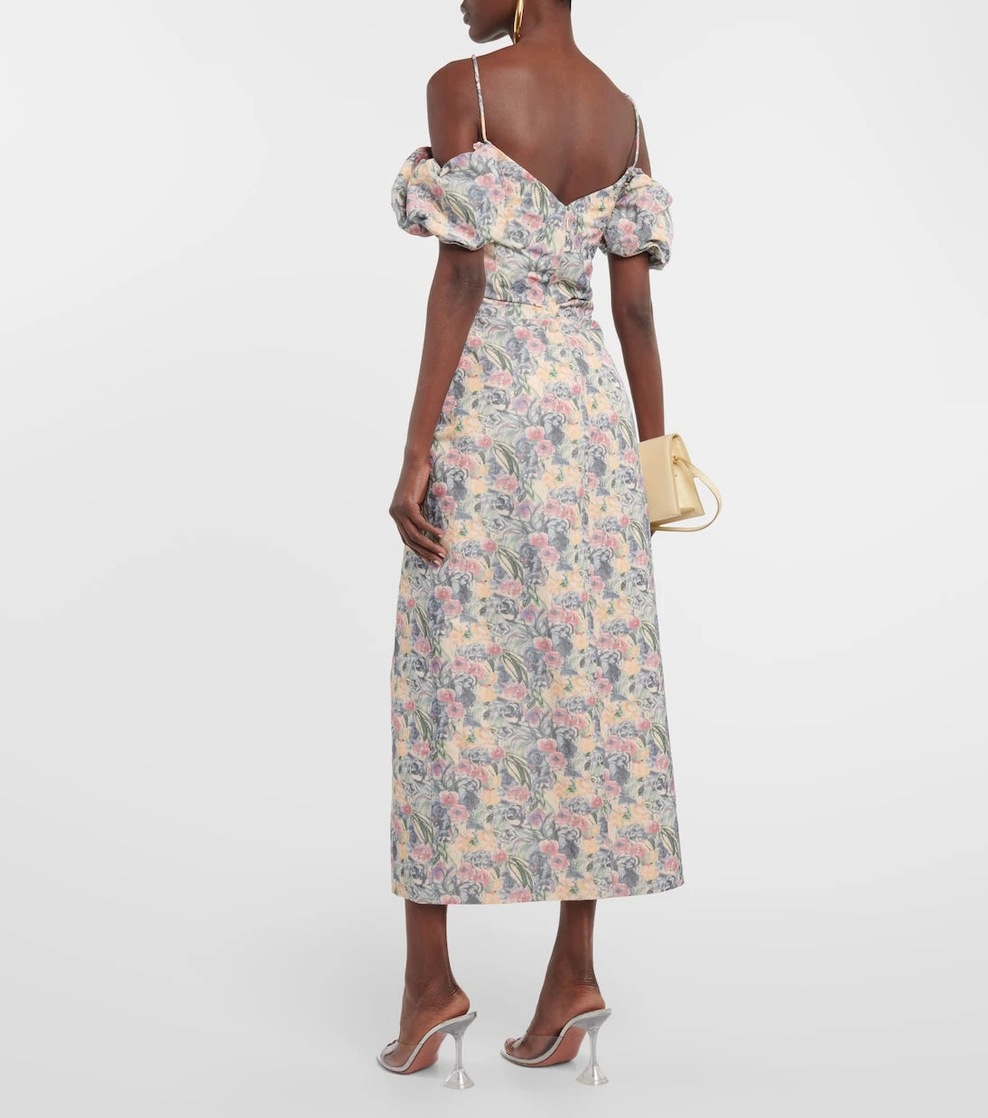 Markarian - Ruched off-shoulder midi dress
