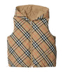 Burberry Kids Reversible Down Check Gilet (3-12 Years)
