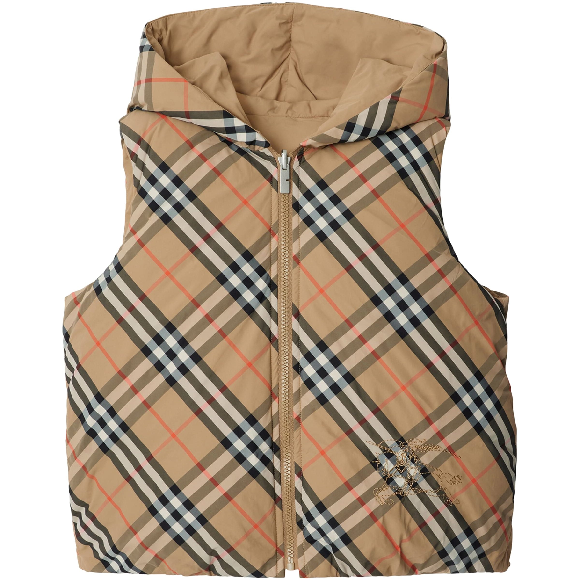 Burberry Kids Reversible Down Check Gilet (3-12 Years)