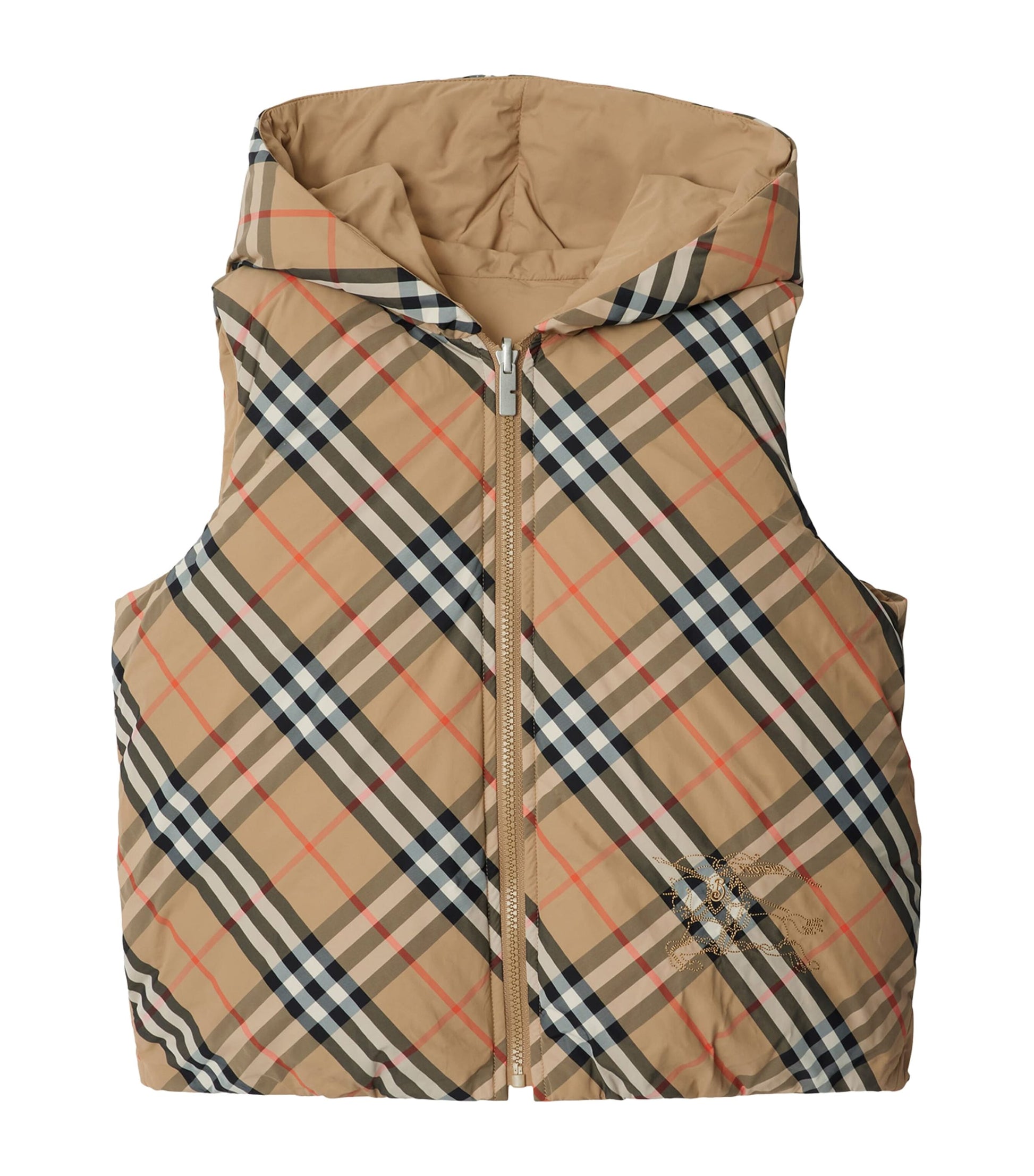 Burberry Kids Reversible Down Check Gilet (3-12 Years)