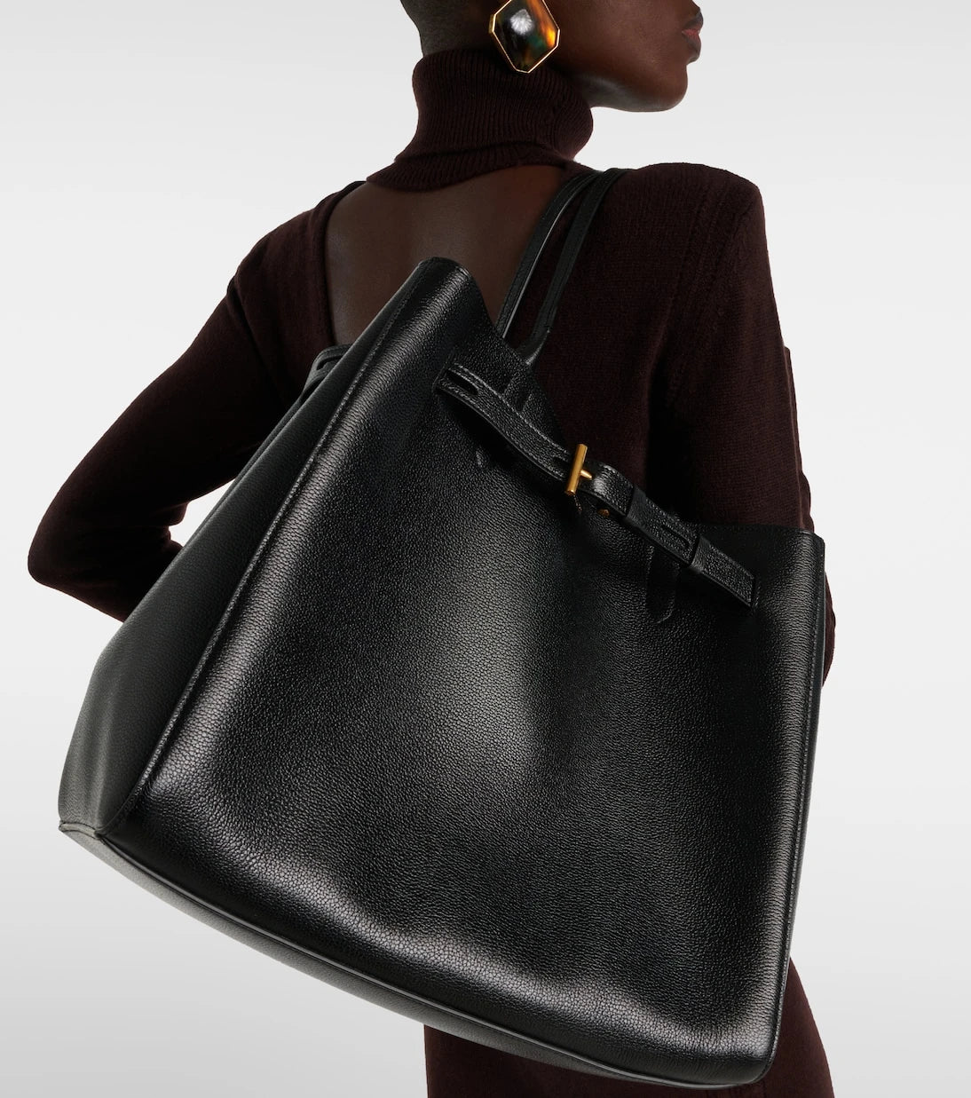 Tom Ford - Tara Large grained leather tote bag