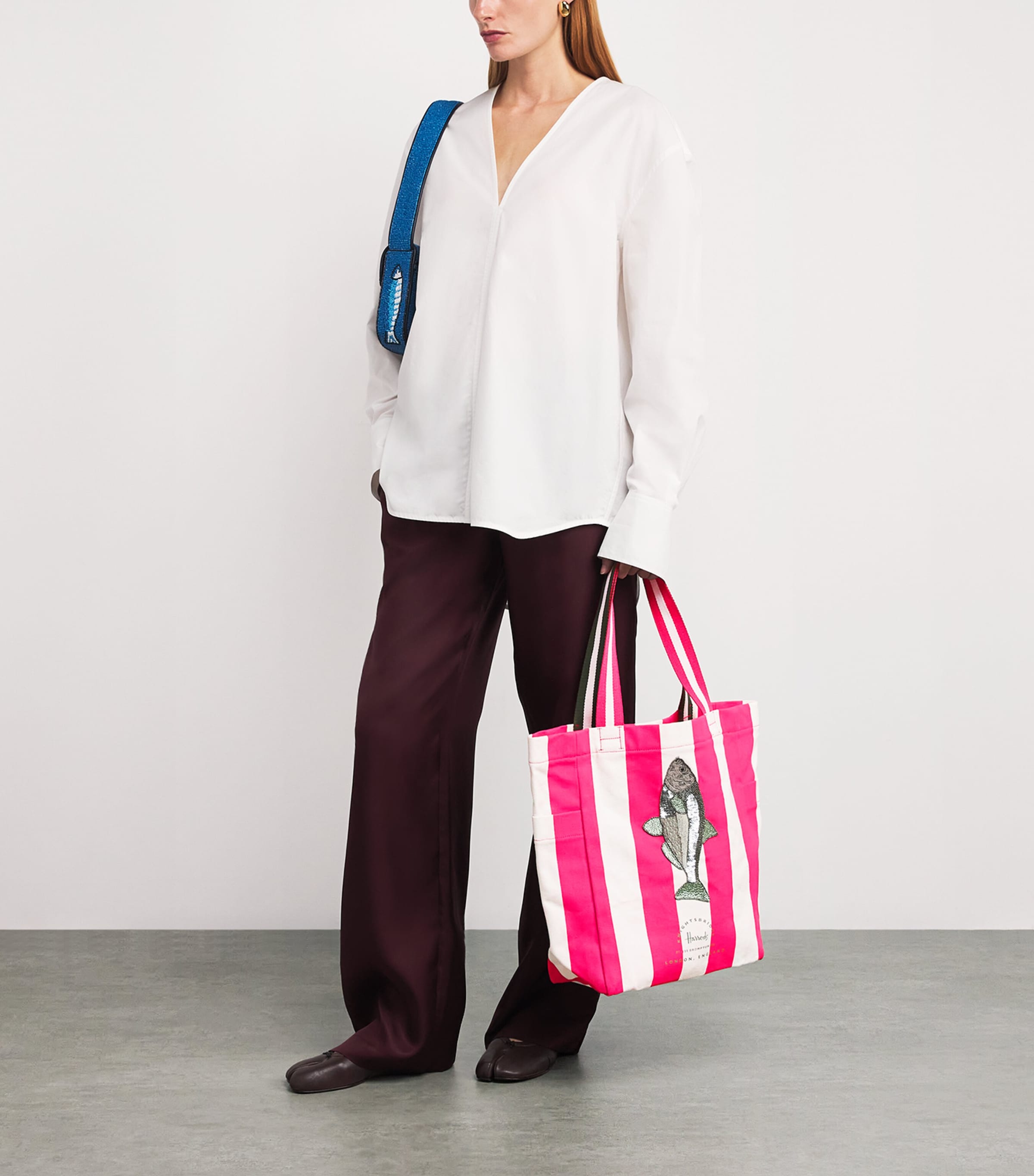 Embellished Fish Tote Bag