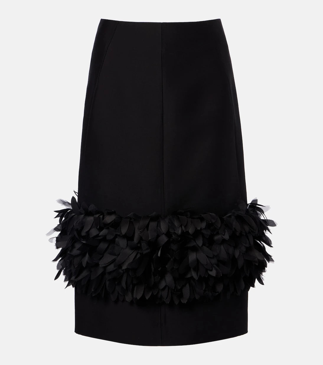 Toteme - Petal wool and silk pencil skirt