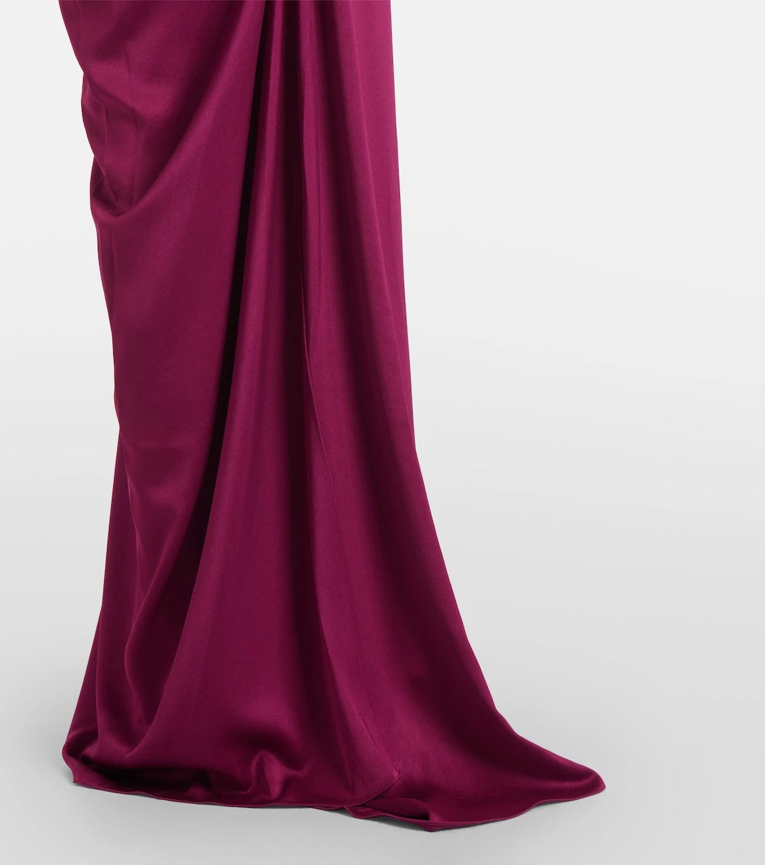 Alex Perry - Draped satin crêpe bustier gown