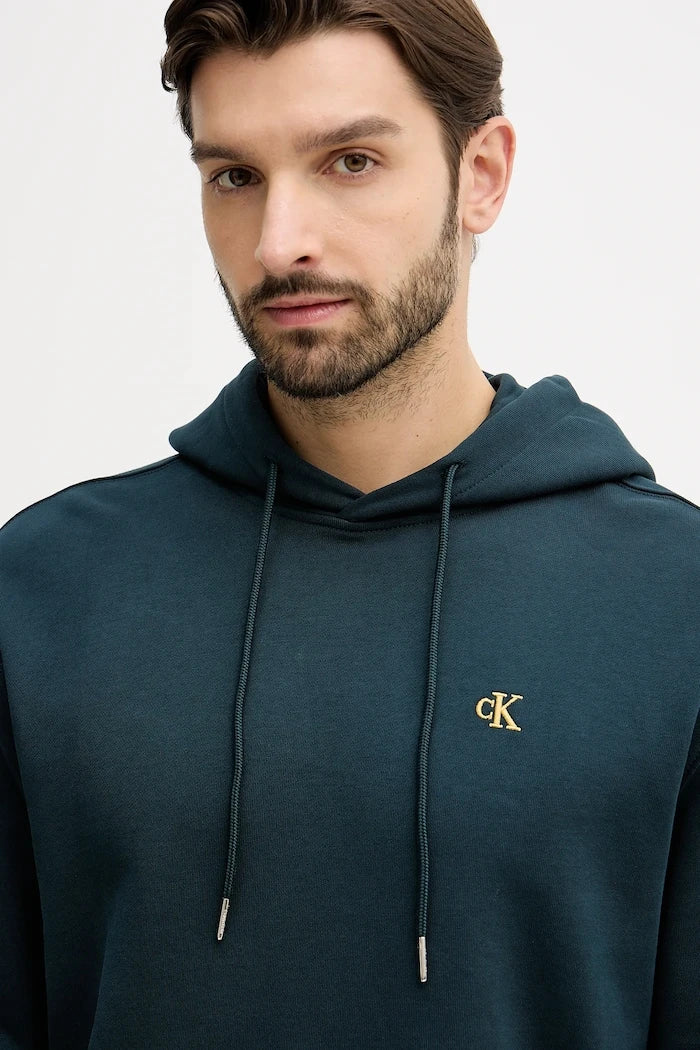 Calvin Klein Jeans erkek pamuklu kapüşonlu sweatshirt