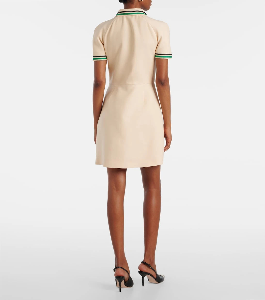 Valentino - فستان قصير كريب كوتور من Chez Valentino