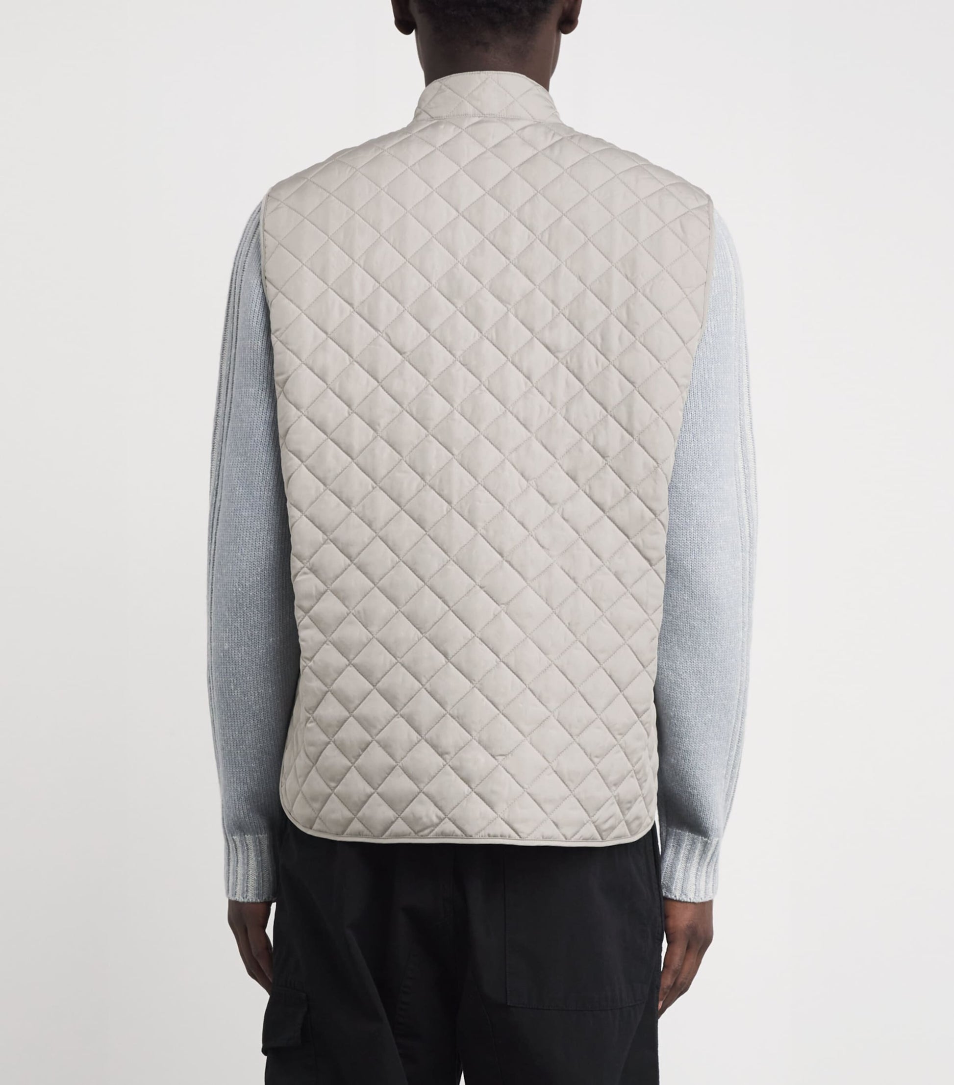 Grey Quilted Icon Gilet