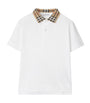 Burberry Kids Cotton Check Collar Polo Shirt (3-12 Years)