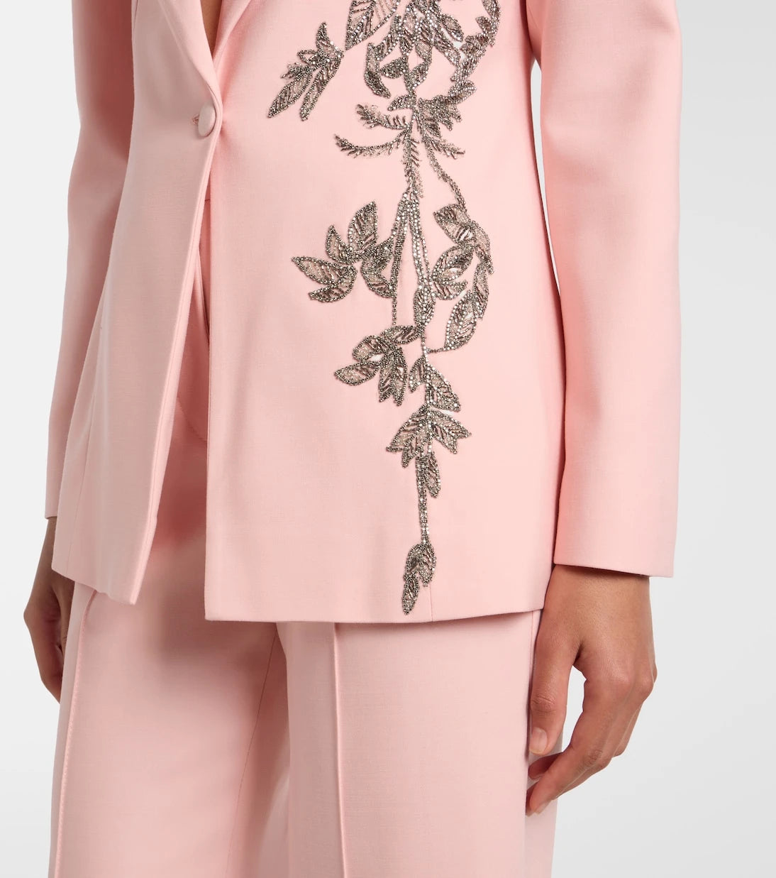 Costarellos - Lesia embellished wool-blend blazer
