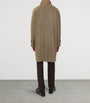 Brown Cotton-Wool Reversible Dual Long Car Coat