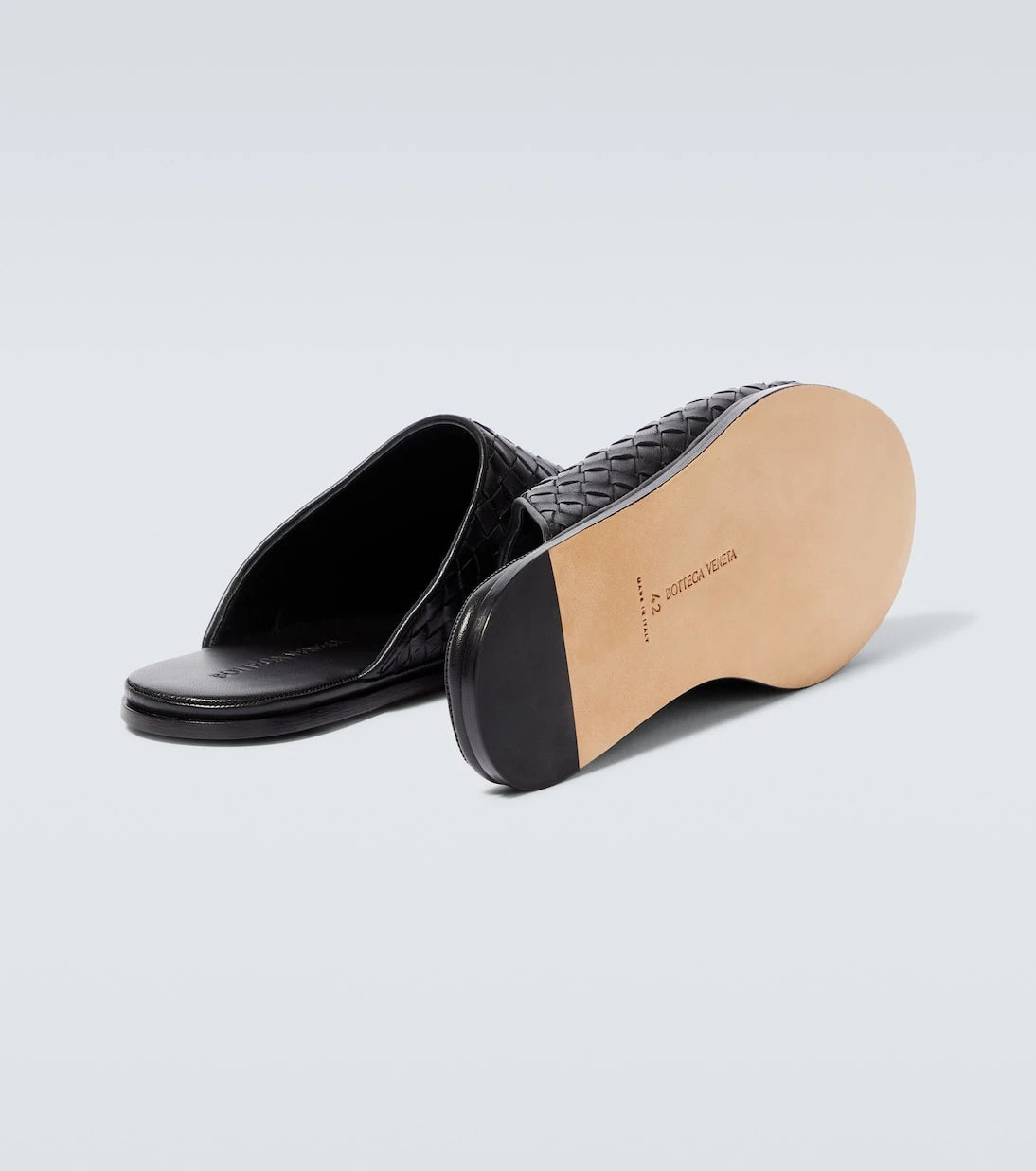 Bottega Veneta - Intrecciato leather slippers