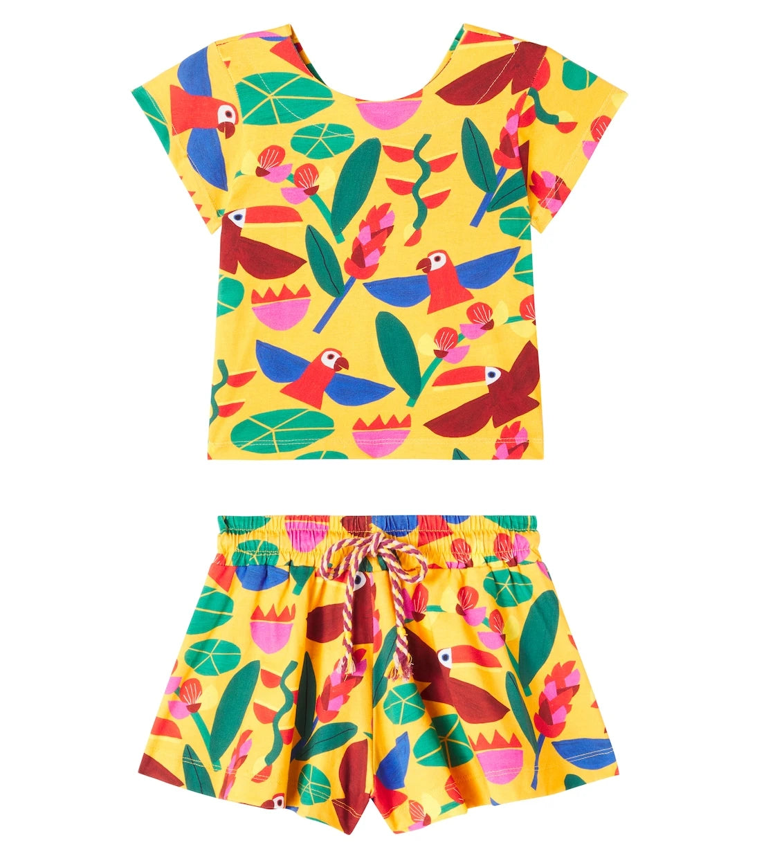 Fábula - Cotton jersey T-shirt and shorts set