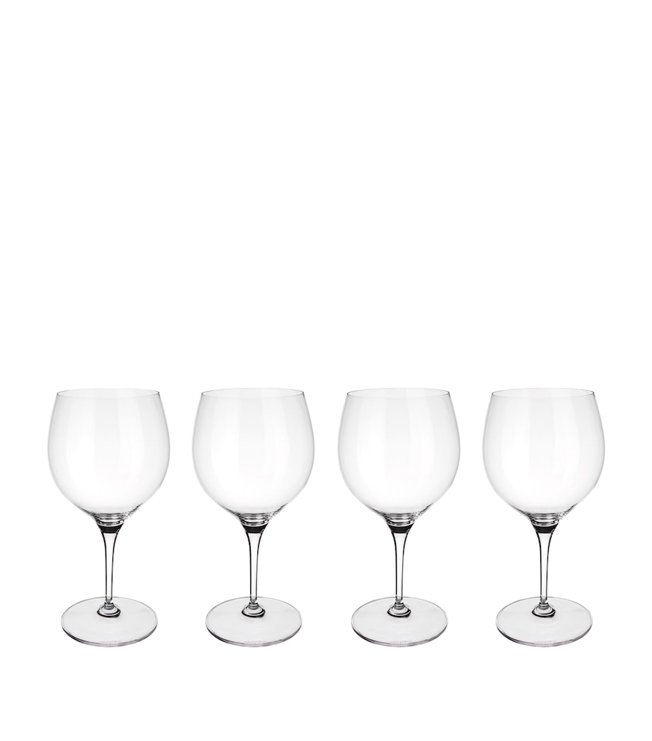 Villeroy & Boch Set of 4 Maxima Burgundy Wine Goblets (200ml)