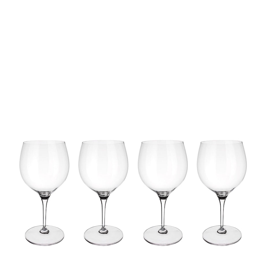 Villeroy & Boch Set of 4 Maxima Burgundy Wine Goblets (200ml)