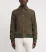 JACOB COHËN Brown Suede Trucker Jacket