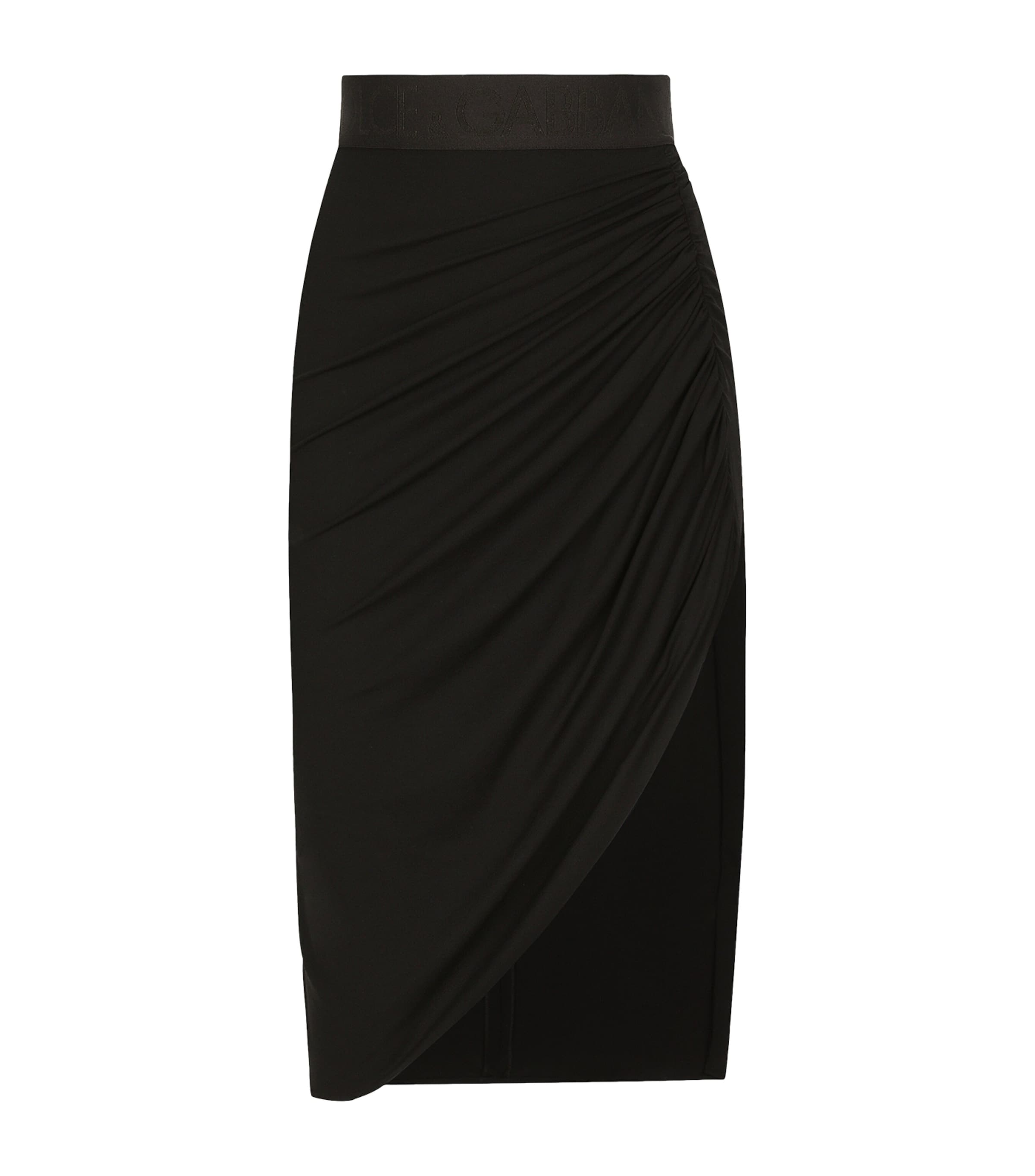 Multi Ruched Pencil Skirt