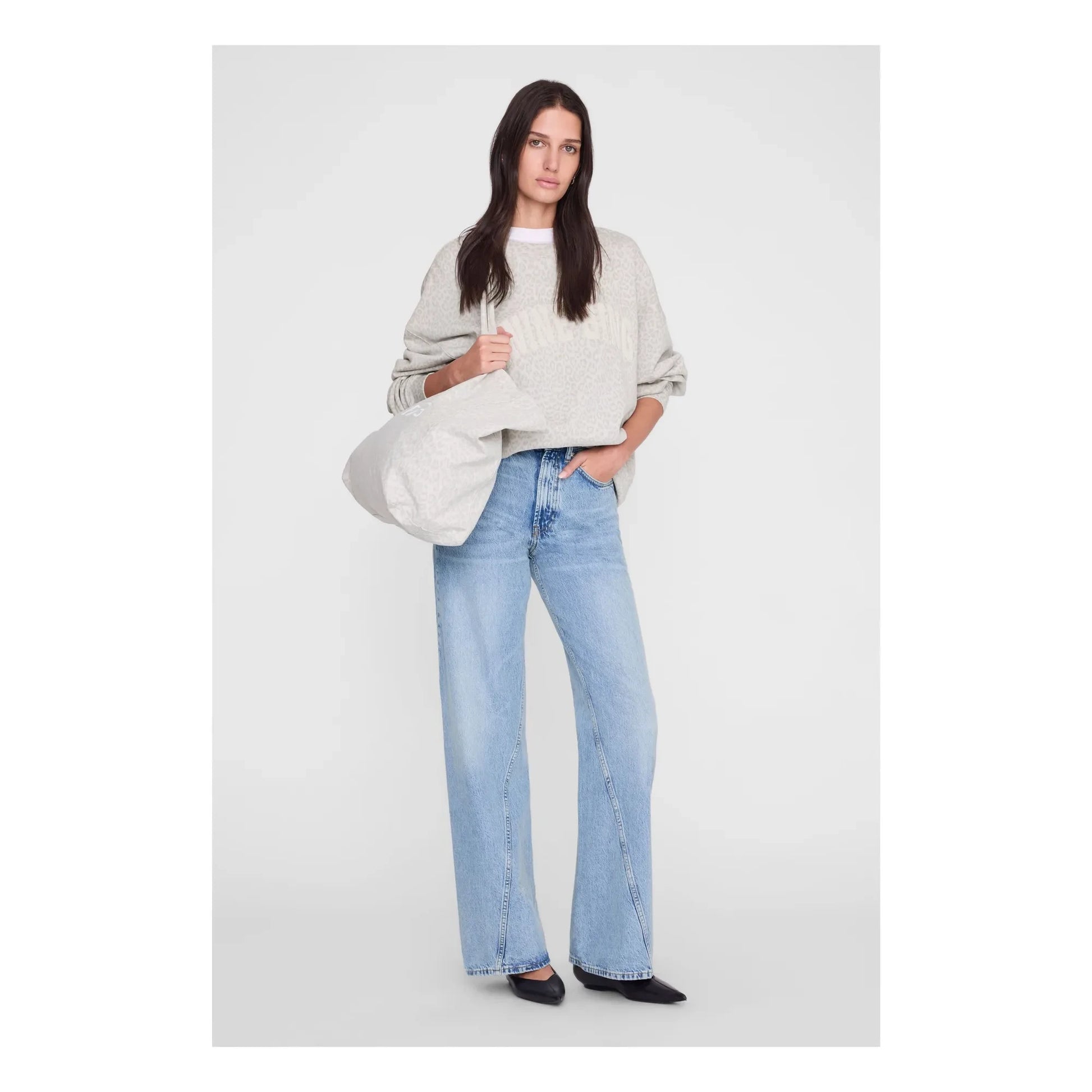 Anine Bing - Miles sweatshirt | Heather grey