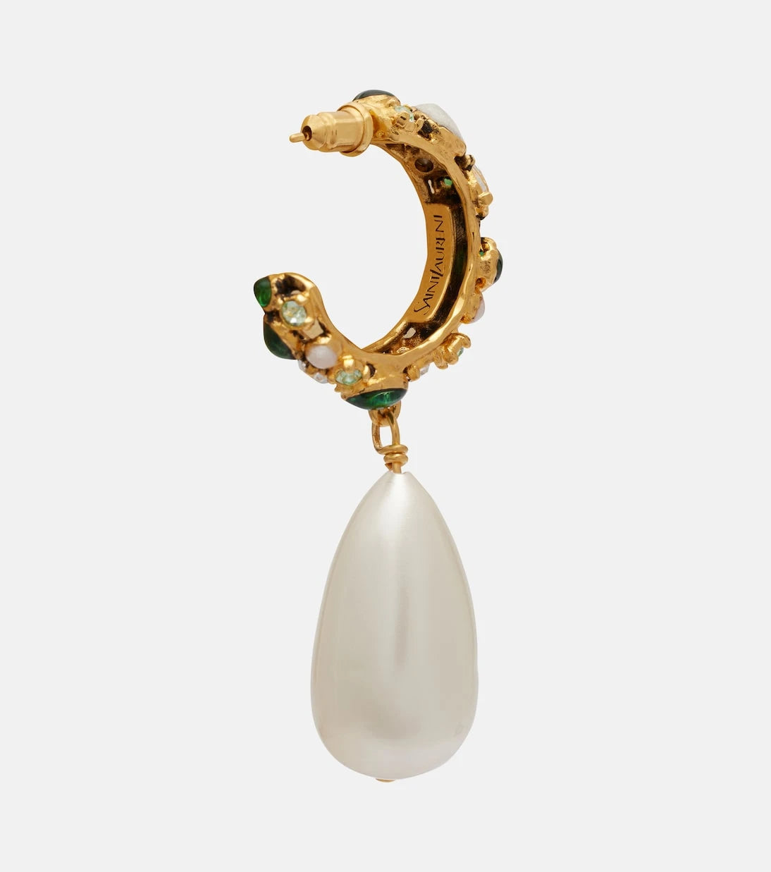 Saint Laurent - Embellished drop earrings