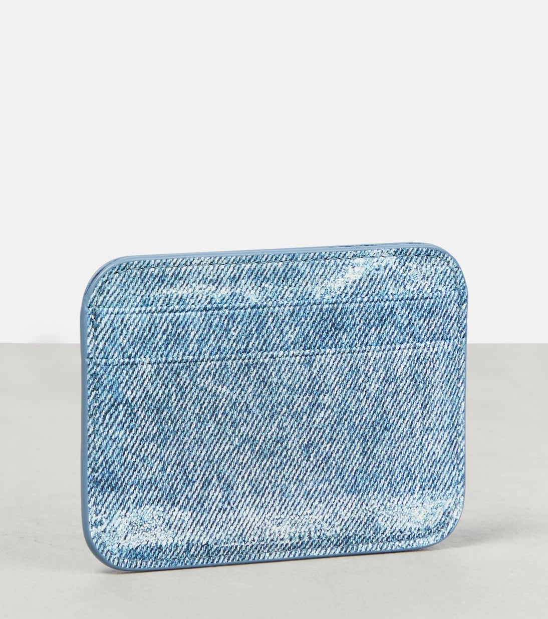 Balenciaga - Printed leather card holder