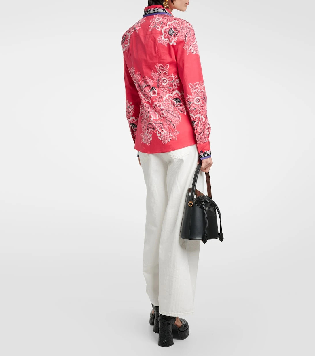 Etro - Floral cotton-blend shirt