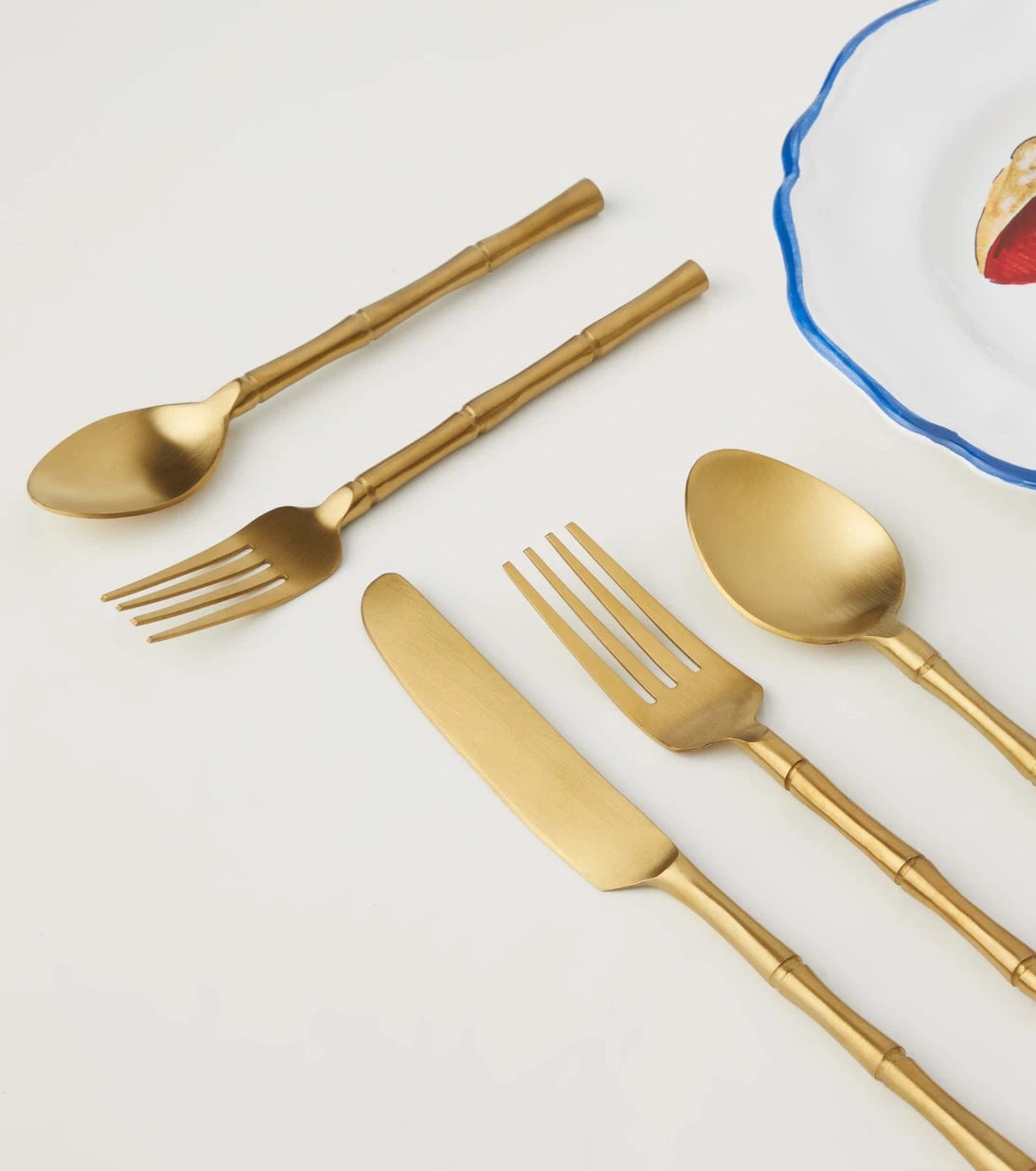 Les-Ottomans - Bamboo 5-piece cutlery set