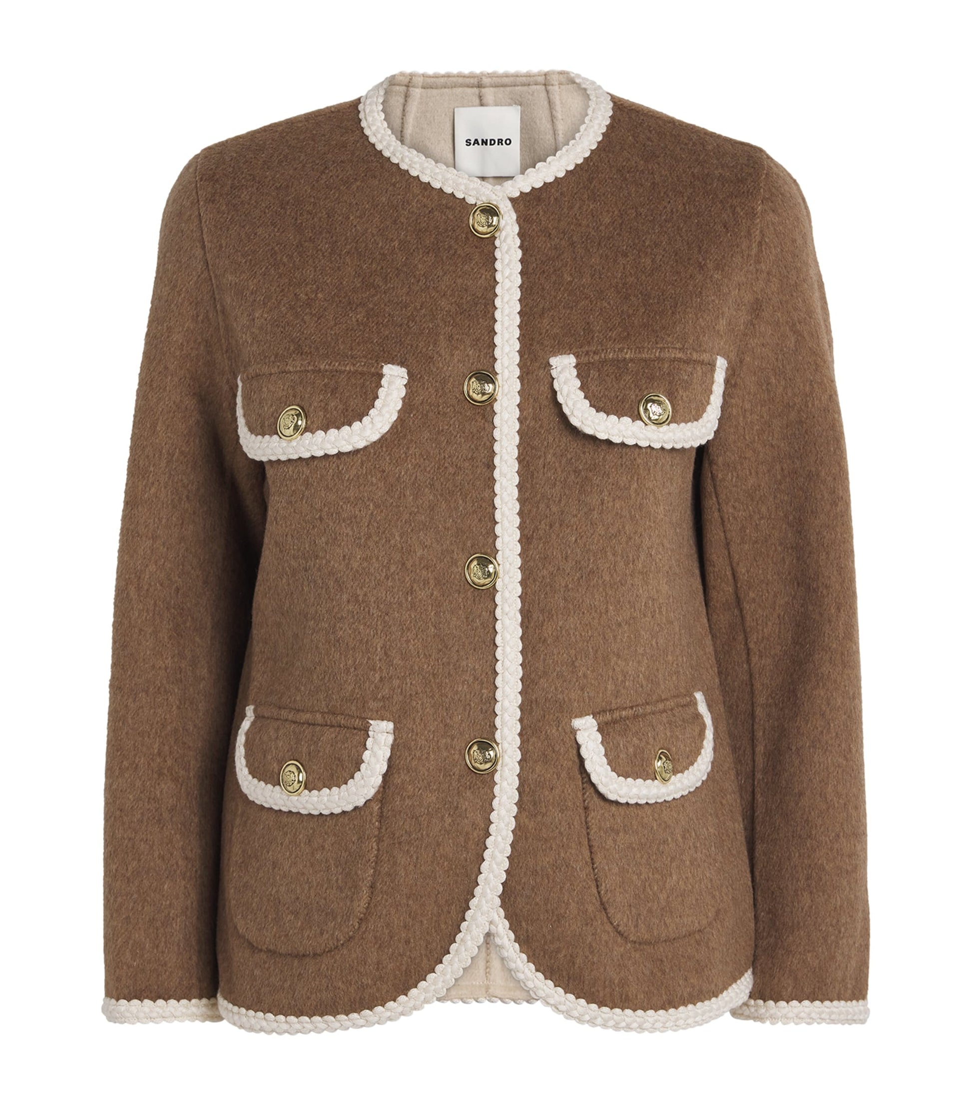 Wool-Blend Double-Faced Jacket DARK BLOND