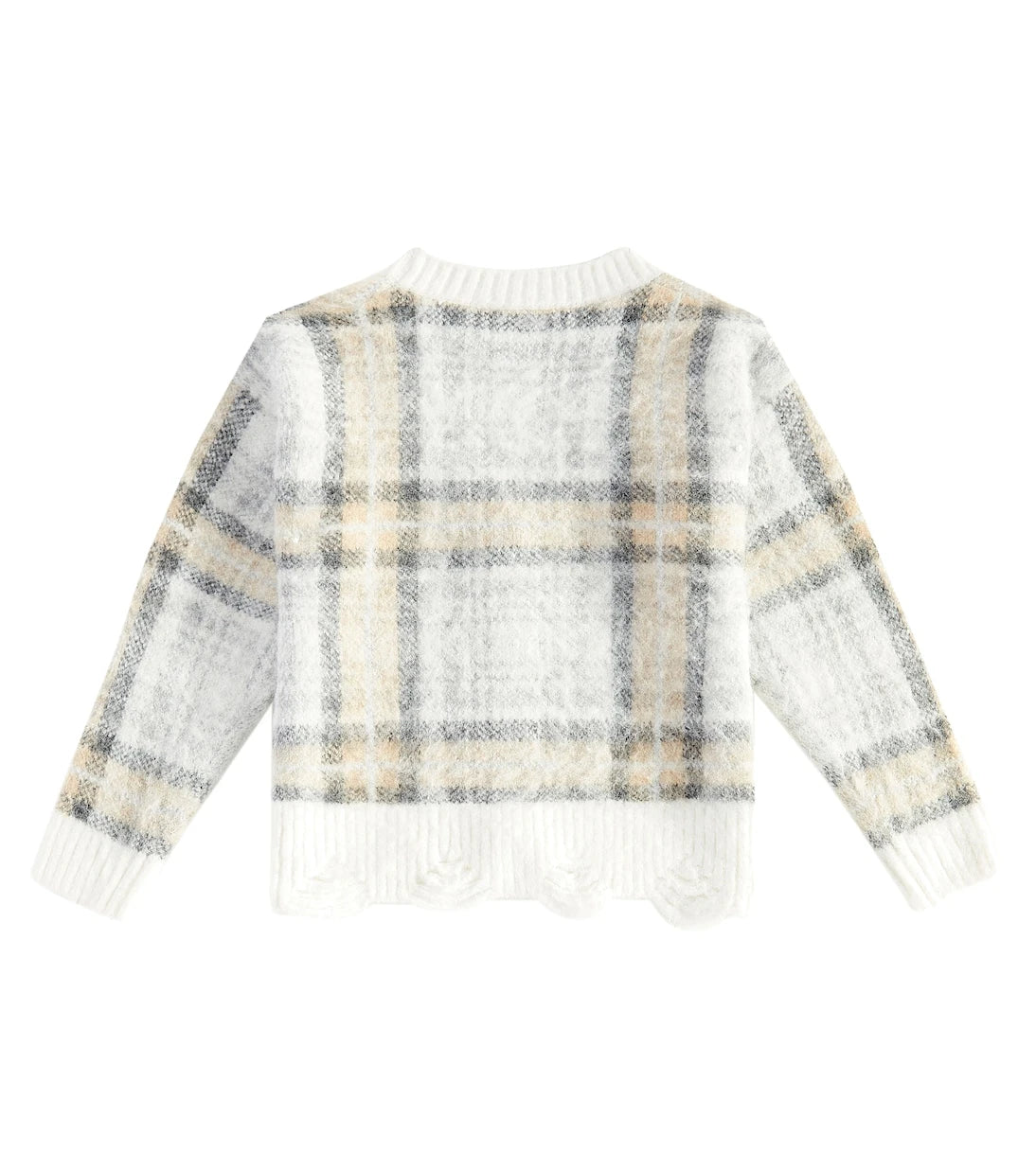 Monnalisa - Plaid cardigan