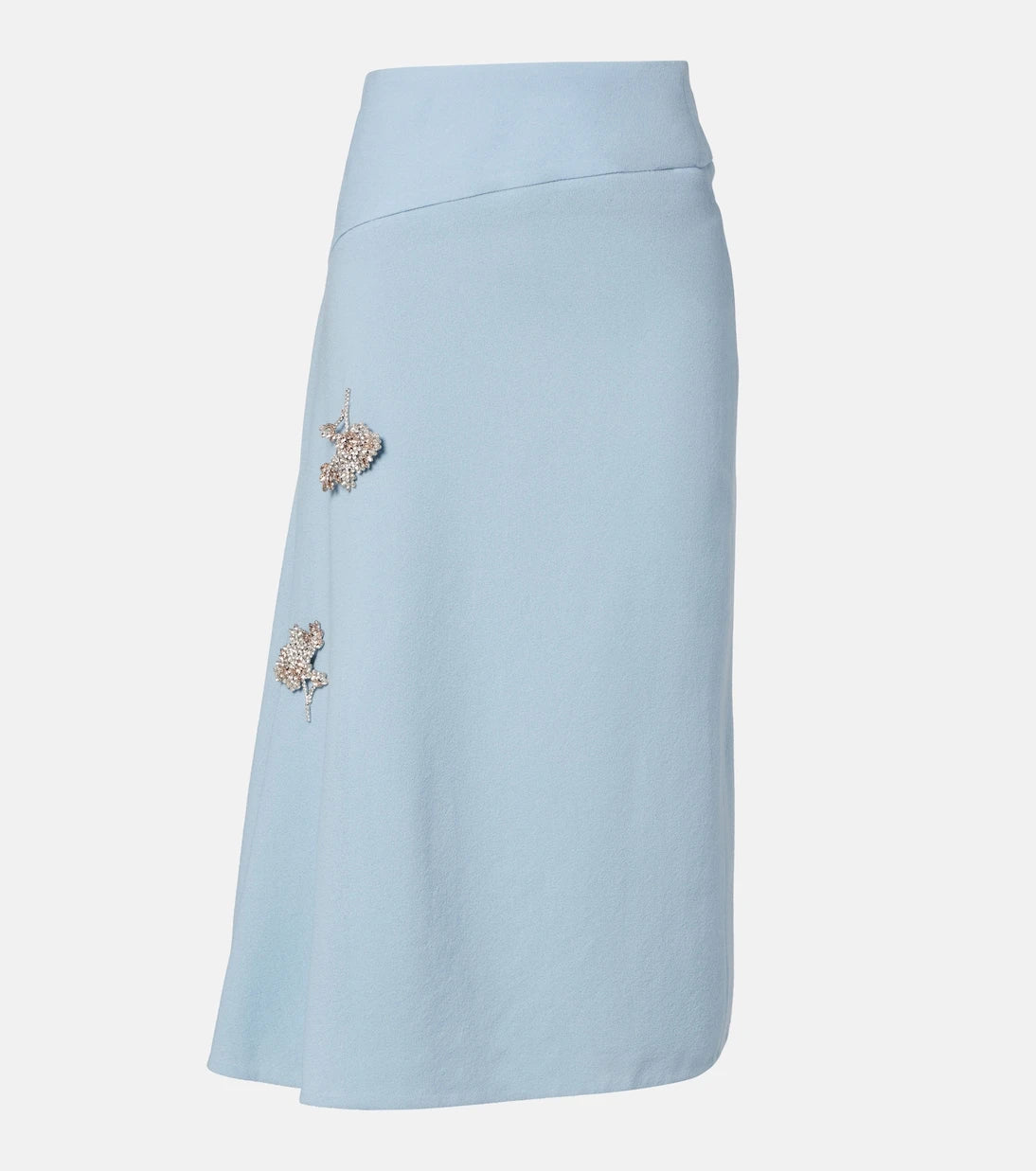 Erdem - Virgin wool midi skirt