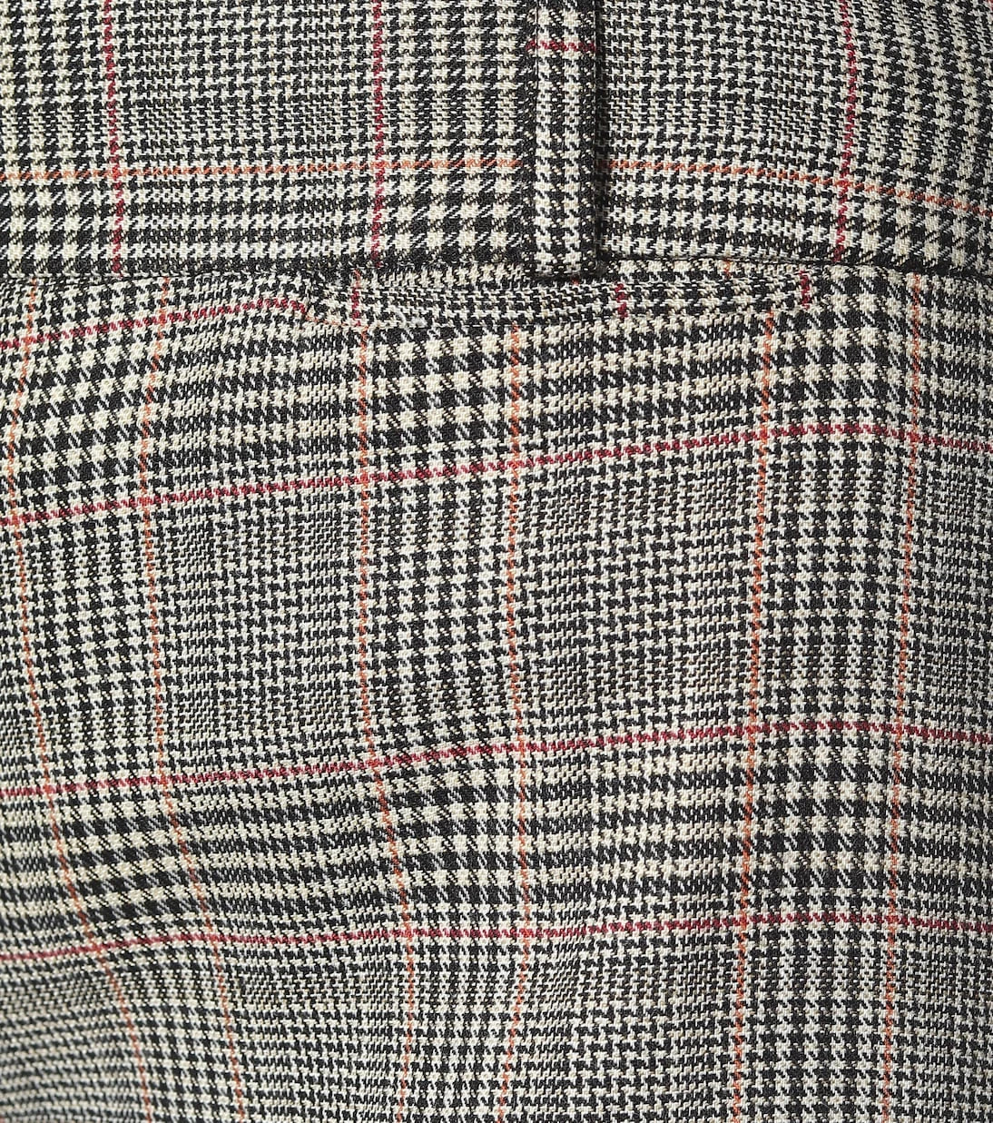 Frame - Metropolitan checked wide-leg pants