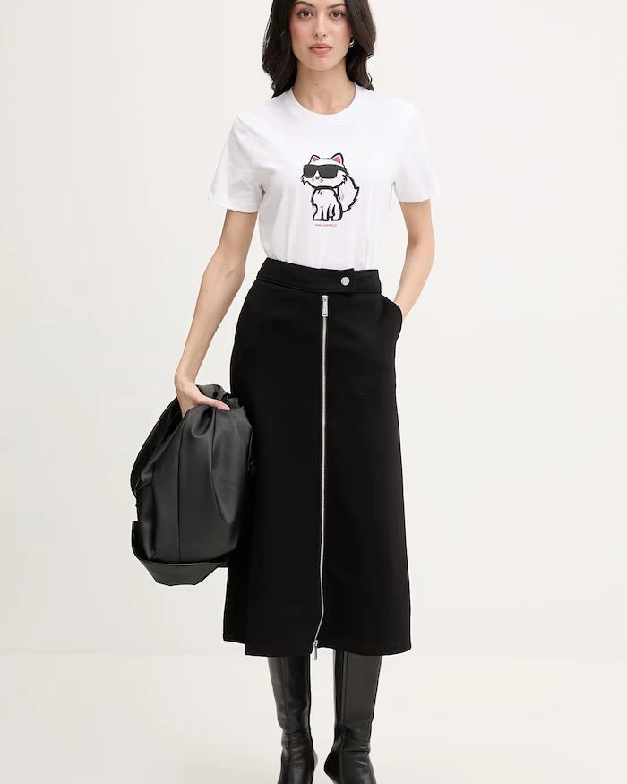 Karl Lagerfeld тениска дамски от памук IKON SKETCH