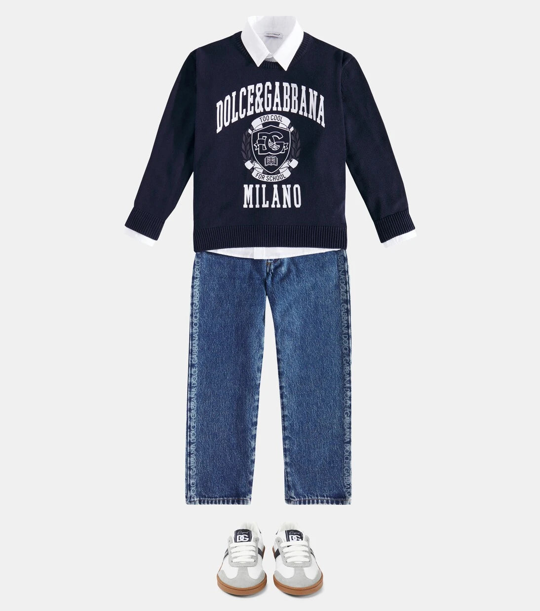 Dolce&Gabbana Kids - كنزة من القطن بطبعة
