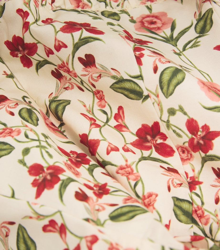 Multi Cotton Floral Mini Dress