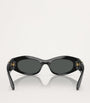 Black Acetate Oval Sunglasses