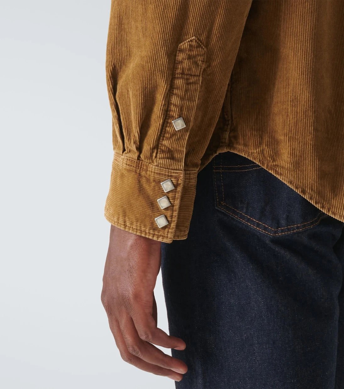 RRL - قميص بافالو ويست قطني مضلع