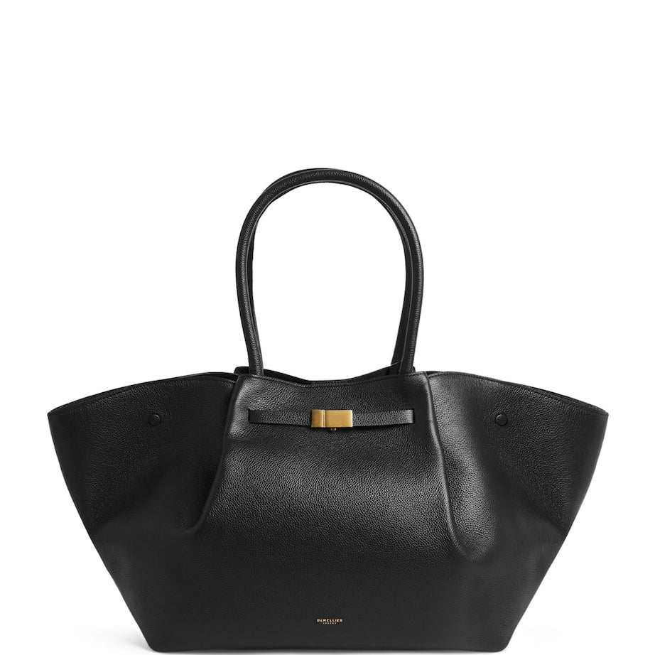 Leather New York Tote Bag BLACK