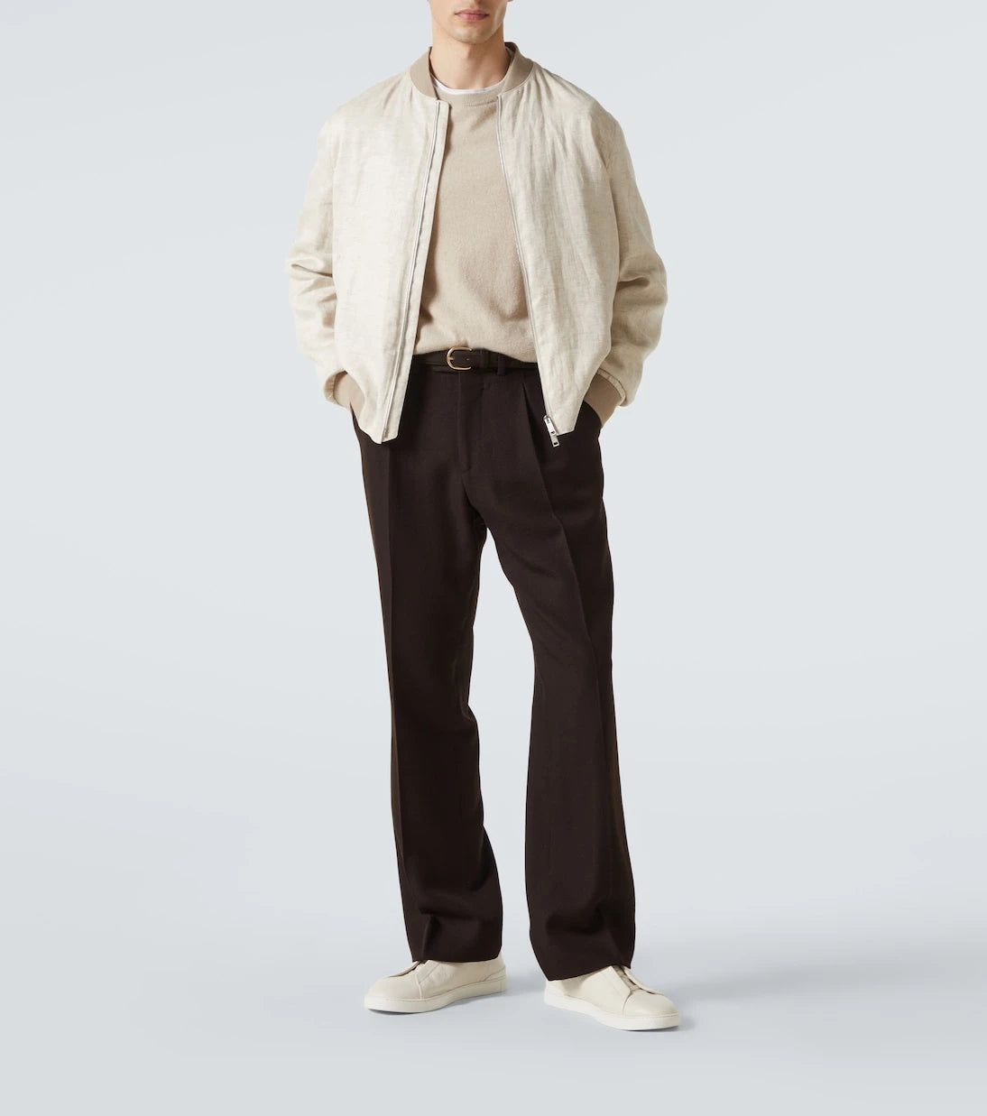 Zegna - Linen bomber jacket