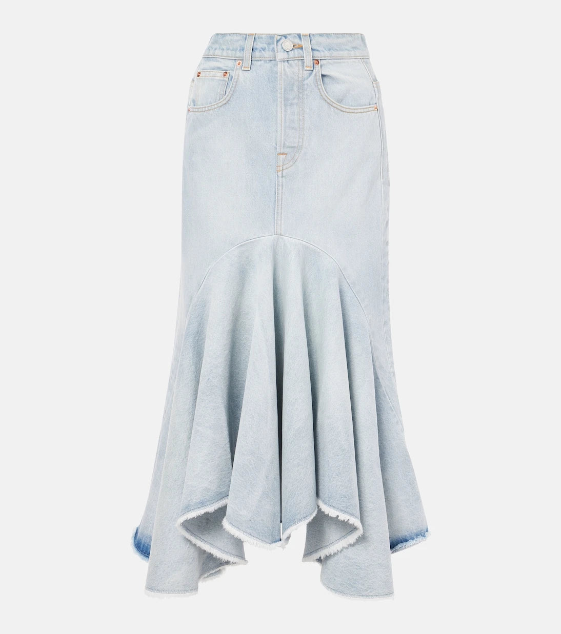 Vetements - Godet denim midi skirt