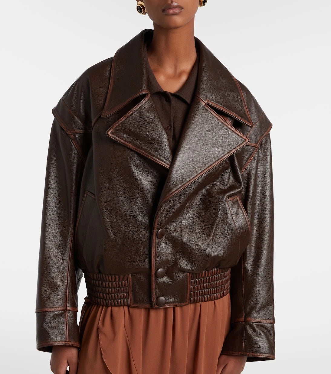 Jacques Wei - Leather biker jacket