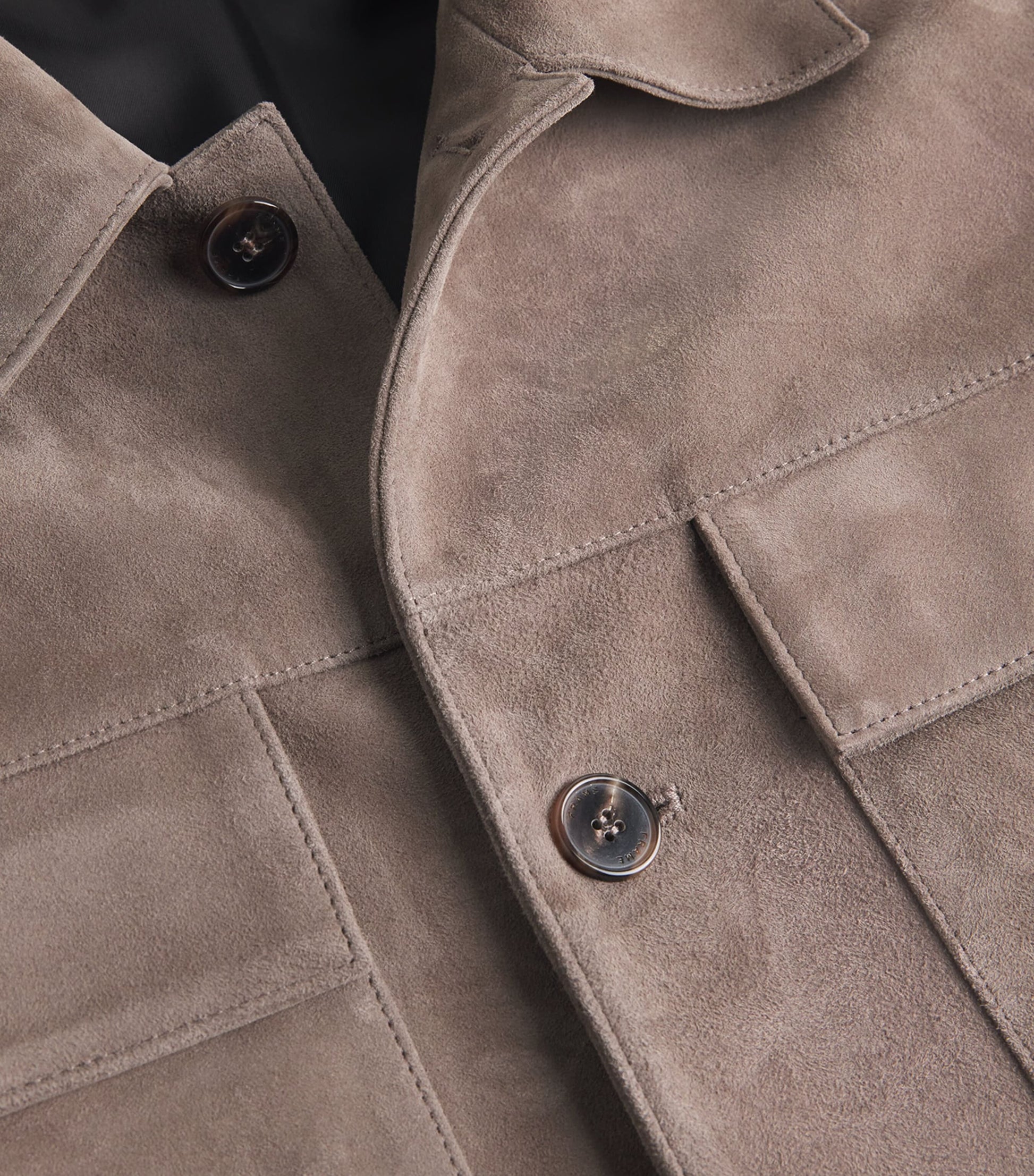 Brown Suede Overshirt