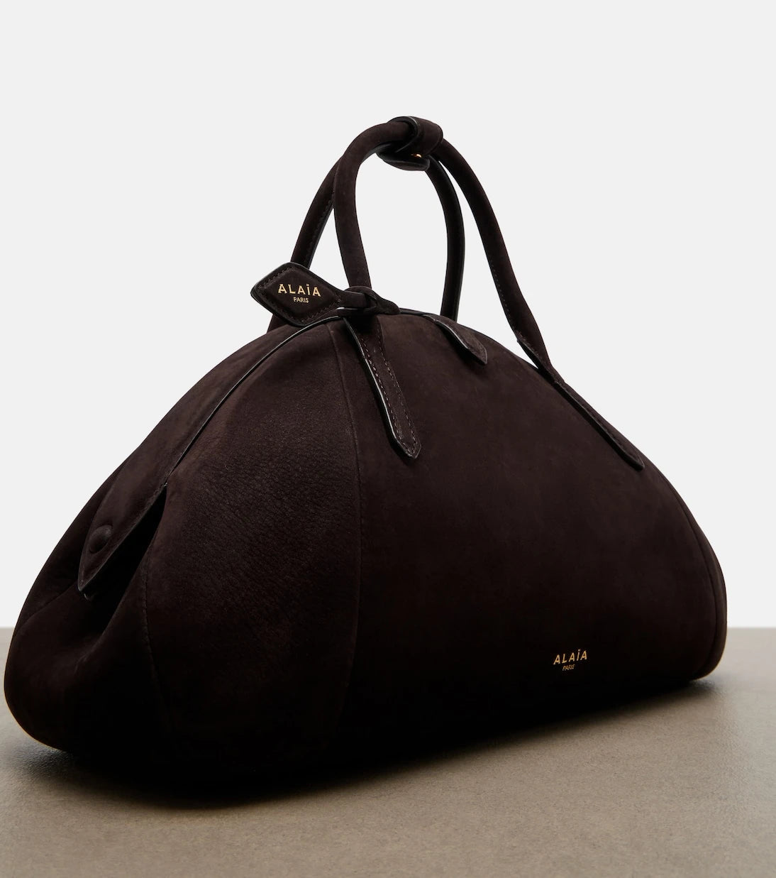 Alaïa - Purse Small suede top-handle bag