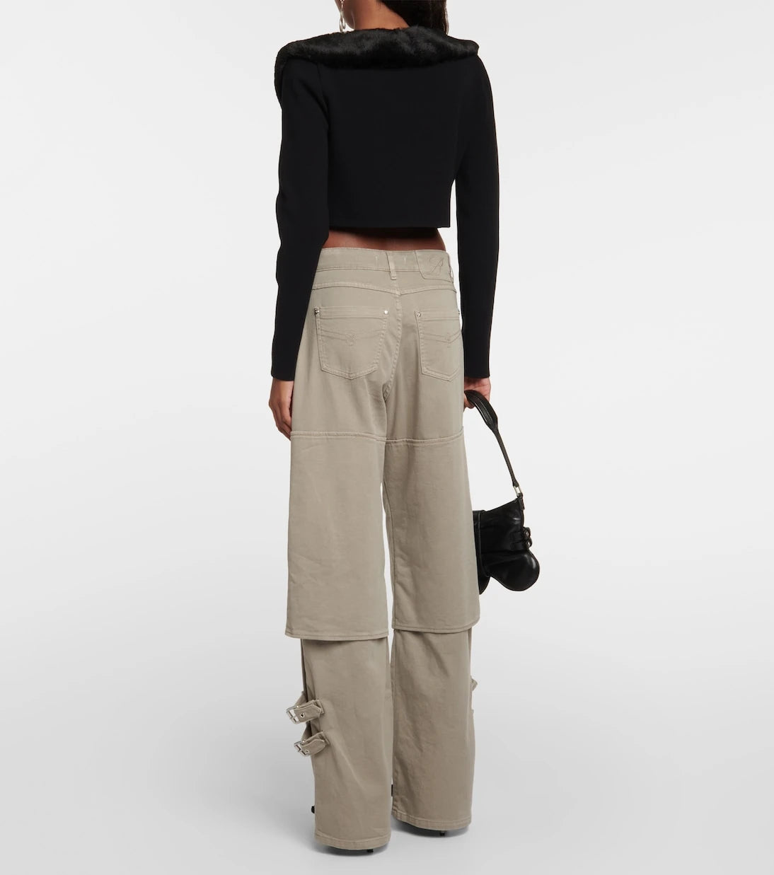 Blumarine - Cutout mid-rise boyfriend jeans