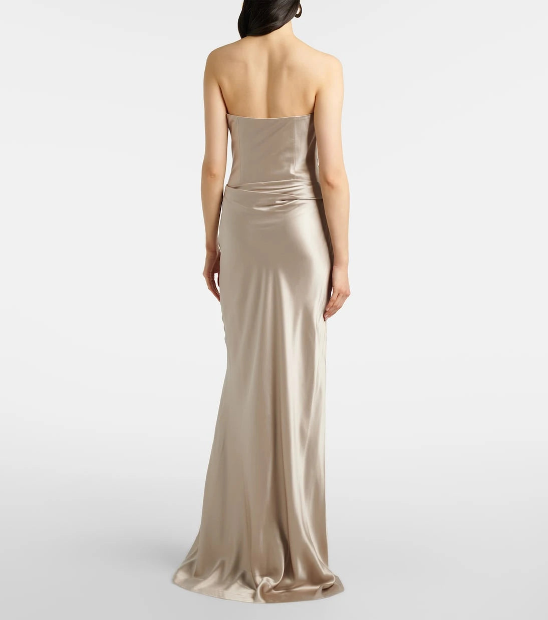 The Sei - Silk satin bustier gown