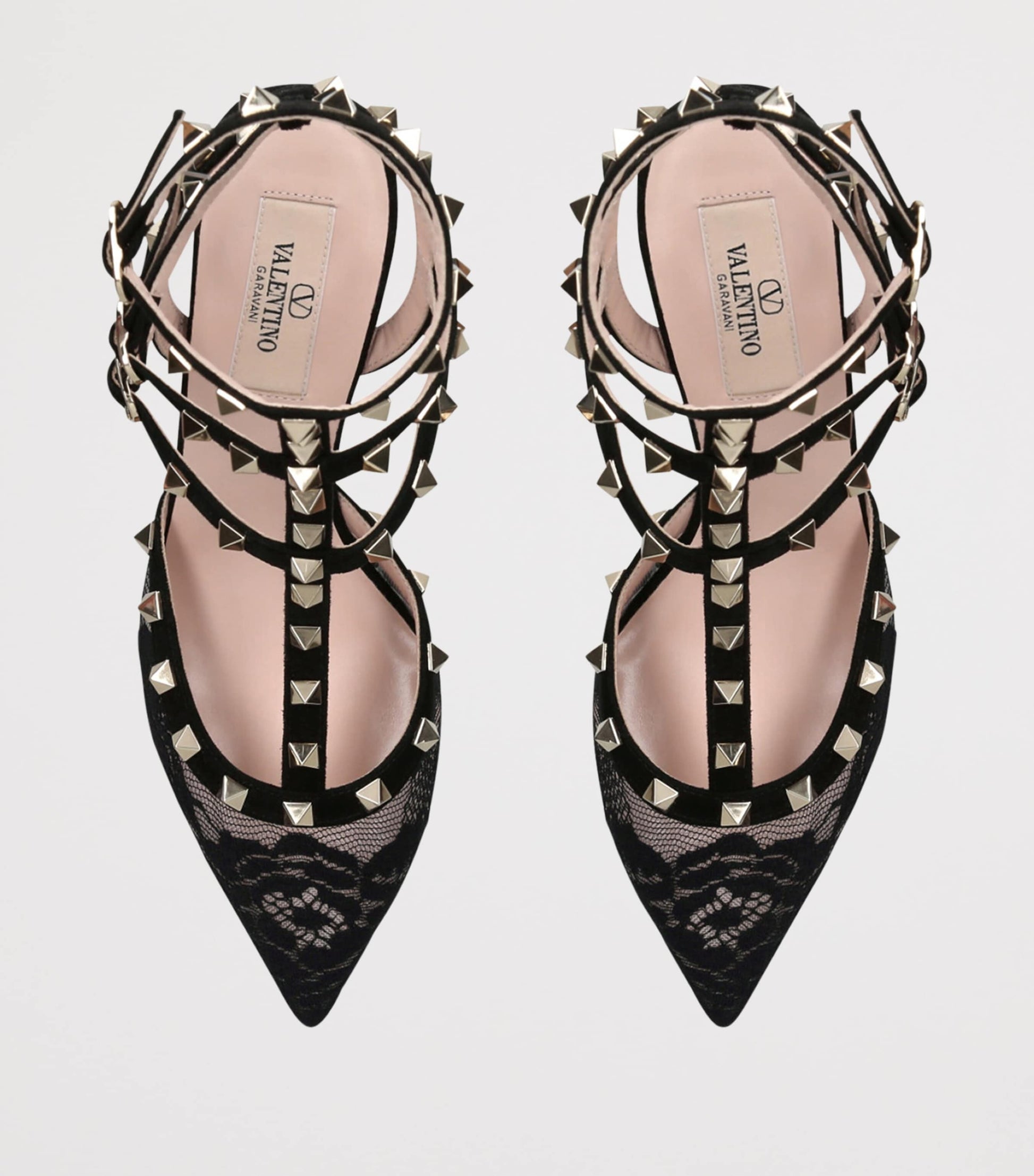 Lace Rockstud Pumps 65