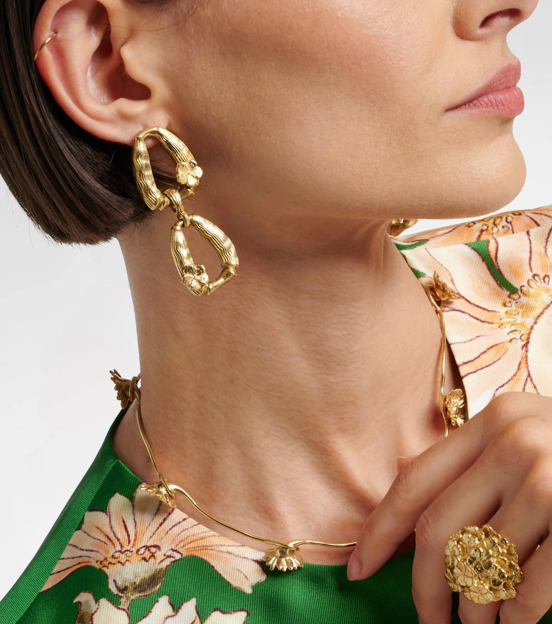 Alémais - Team Spirit gold-plated drop earrings