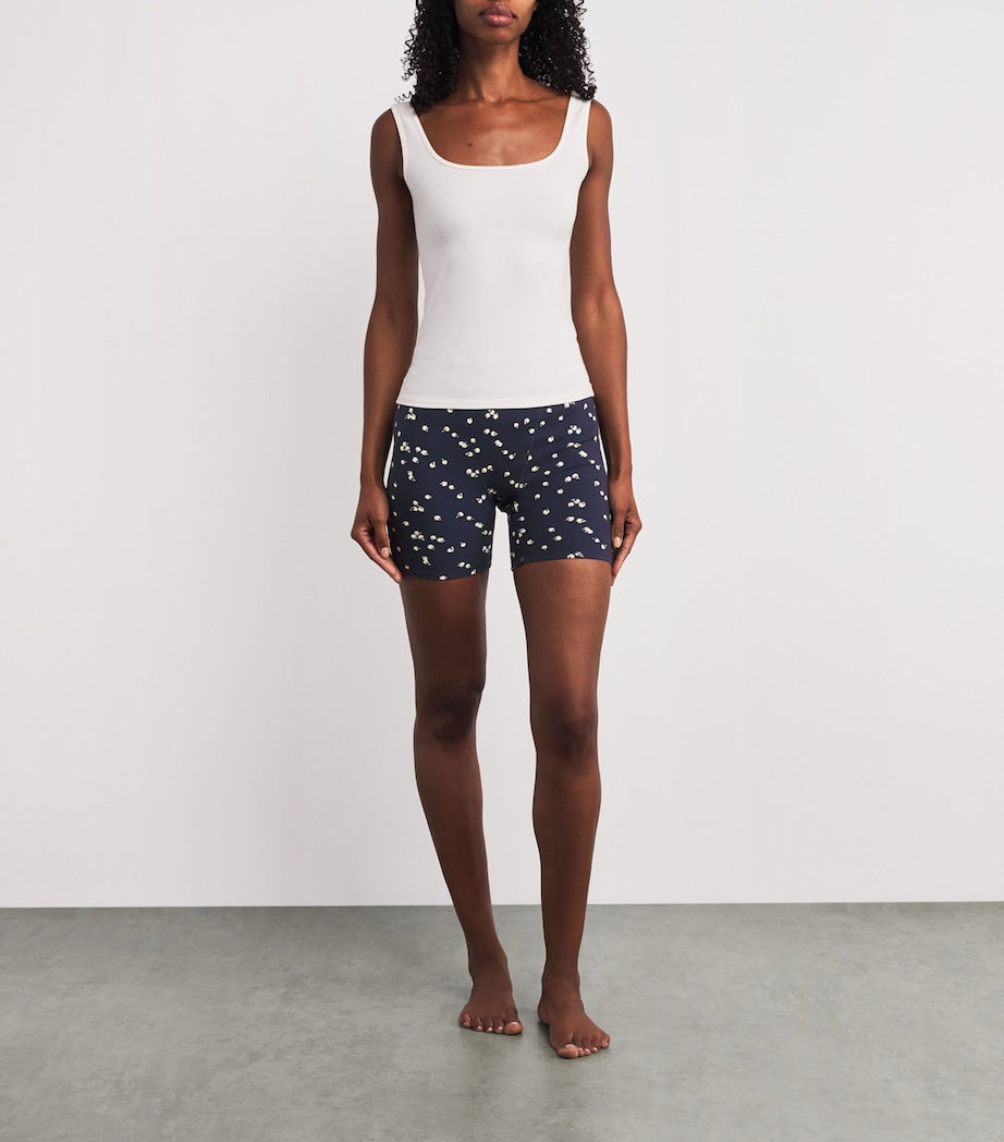 Skims Multi Stretch-Cotton Ribbed Boxer Shorts (Pack of 3)