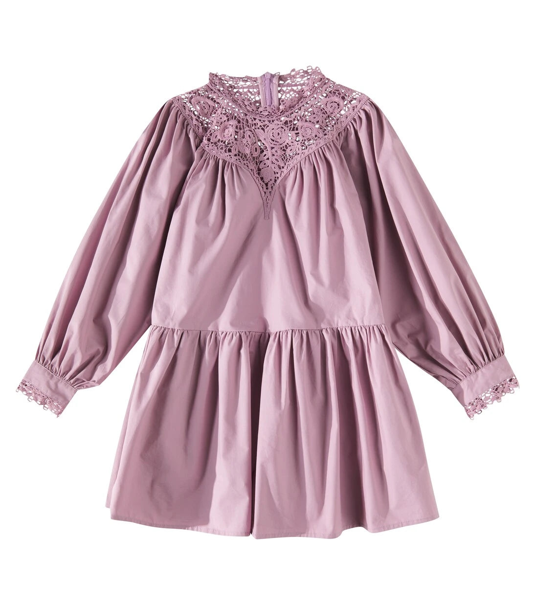 Petite Amalie - Appliqué cotton poplin dress