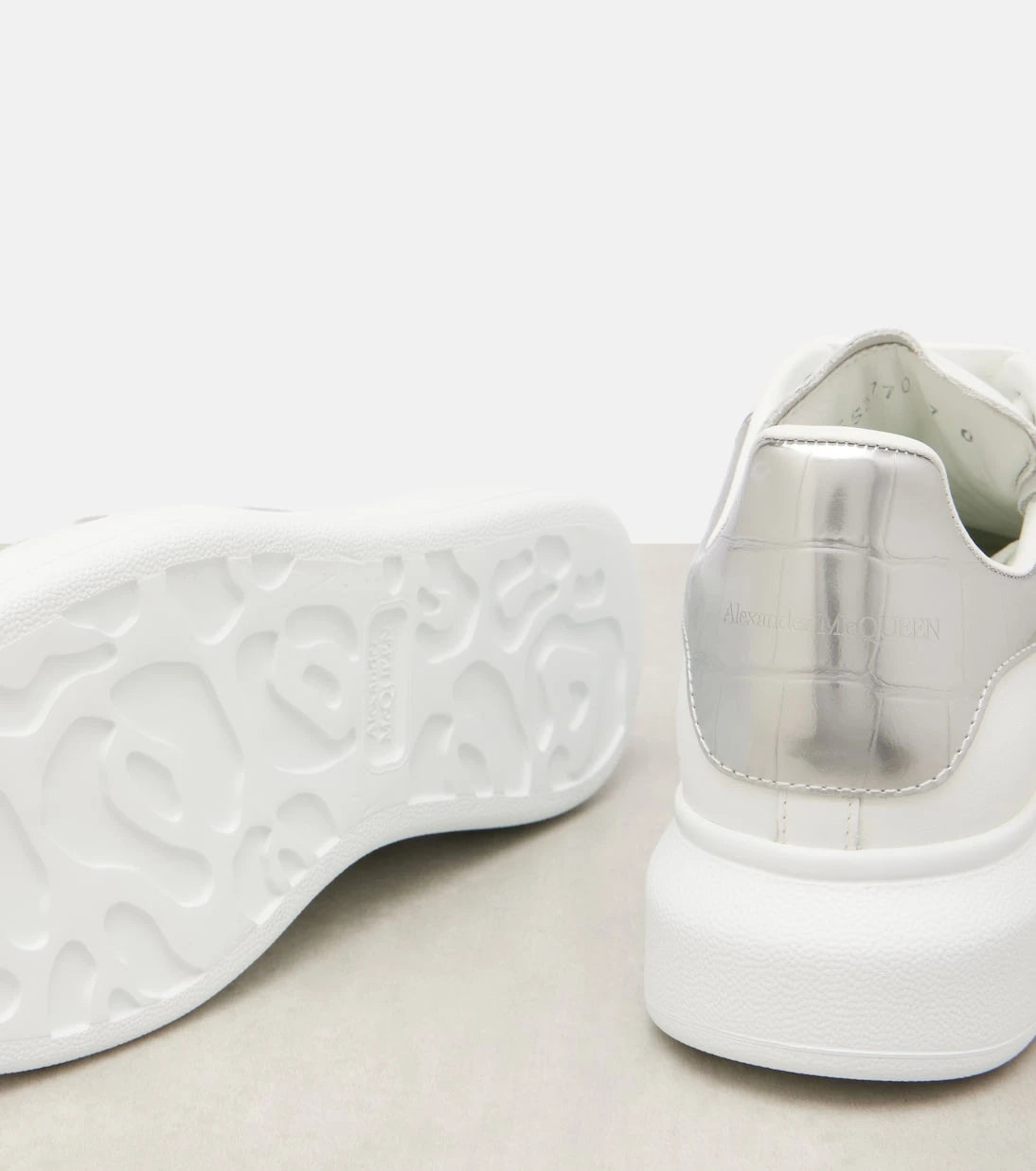 McQueen - Oversized leather sneakers