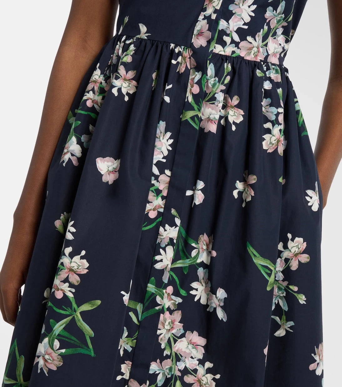 Erdem - Floral cotton midi dress