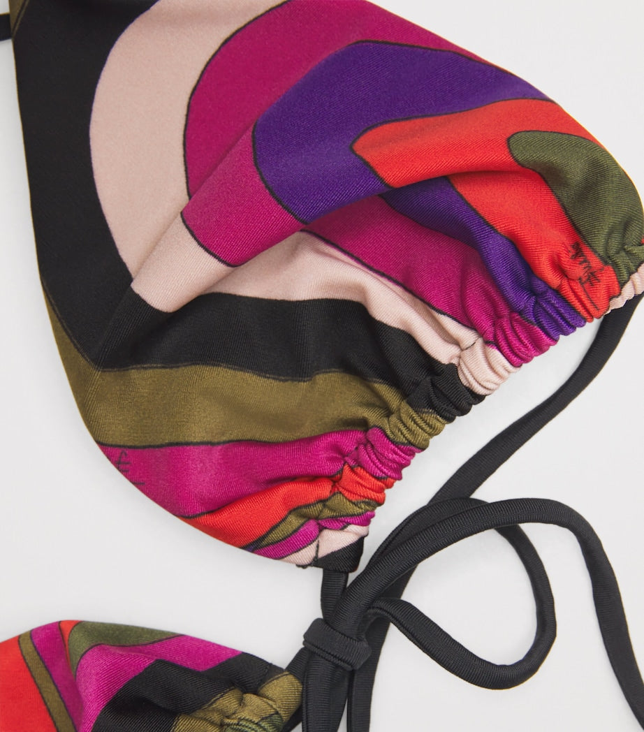 Multi Iride Triangle Bikini Top