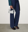 LOEWE Silver Mini Leather Puzzle Edge Top-Handle Bag